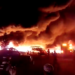Se registra fuerte incendio en instalaciones de la Guardia Nacional en Iztapalapa