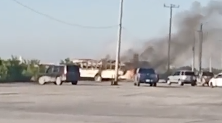 Reportan quema de vehículos y balaceras en Matamoros