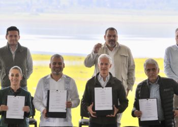 Se firma acuerdo histórico entre el Gobierno de México y tres entidades, para recuperar agua para el Sistema Cutzamala