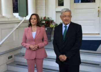 Sostienen López Obrador y Kamala Harris desayuno de trabajo en Washington