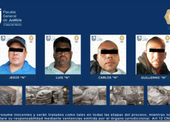 Trasladan al Reclusorio norte a cuatro detenidos por aseguramiento histórico de cocaína