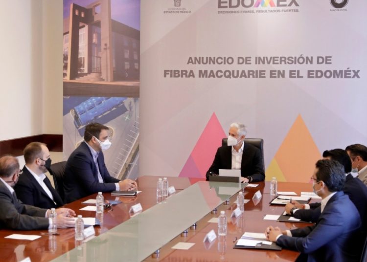 Presenta Alfredo Del Mazo proyecto de 800 mdp que Fibra Macquarie destinará en la creación de Blue Logistics en Cuautitlán Izcalli