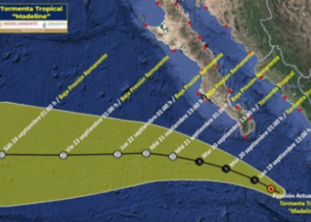 Continúa afectación de Tormenta Tropical Madeline en varias entidades de la República Mexicana