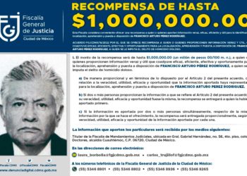 Ofrecen un millón de recompensa contra DRO del Rébsamen