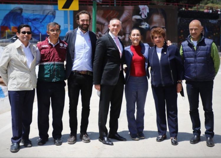 Inauguran paso a desnivel Chamixto en Cuajimalpa