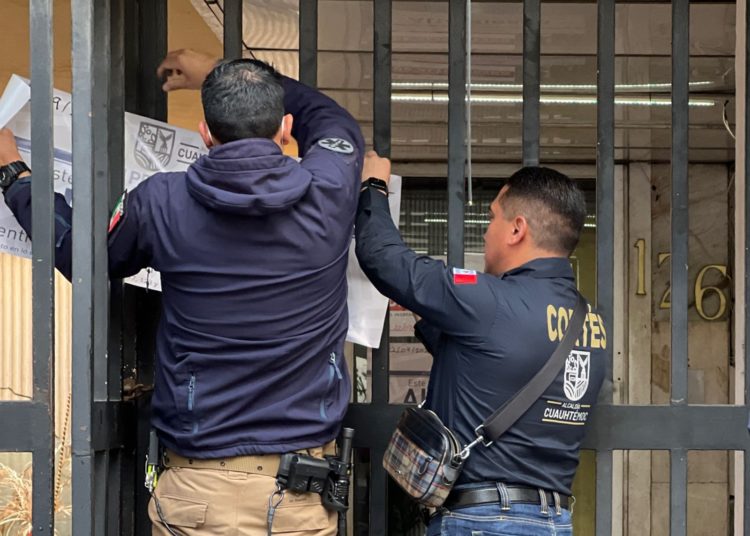 Instala Alcaldía Cuauhtémoc sellos de alto riesgo en inmueble de la Doctores
