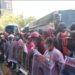 Familiares de normalistas de Ayotzinapa protestan frente a instalaciones de la FGR de la Ciudad de México