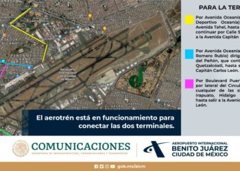 Bloqueos en la Terminal 1 del AICM