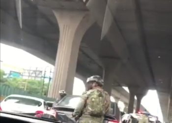 Marina despliega operativo en pleno Periférico por denuncia de persona secuestrada