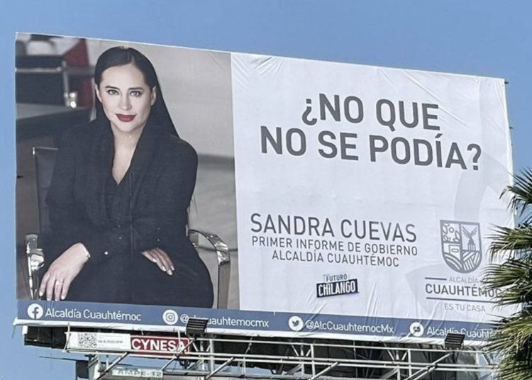 Sandra Cuevas tunde a Sheinbaum por baches en la alcaldía Cuauhtémoc: