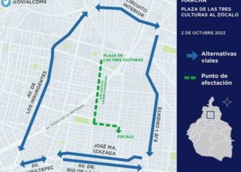 Despliegan operativo para marcha conmemorativa del 2 de Octubre