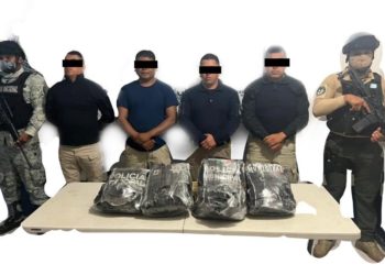 Detienen Fuerza Civil y GN a cuatro policías municipales por presunta privación ilegal de la libertad, en Pánuco