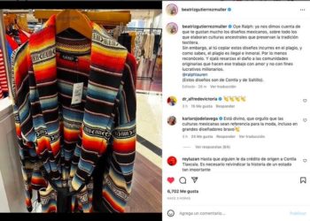 Denuncian plagio de textiles mexicanos por la marca Ralph Lauren