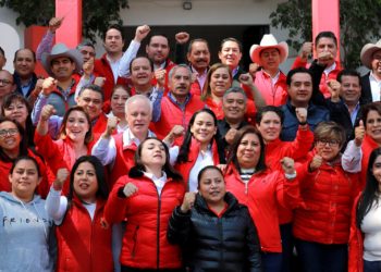 Sostienen Eric Sevilla y Alejandra Del Moral diálogo con presidentes municipales priístas