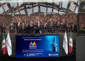 Presenta Alfredo Del Mazo Bonos Sociales y Sustentables con Perspectiva de Género del Edoméx en la Bolsa Mexicana de Valores