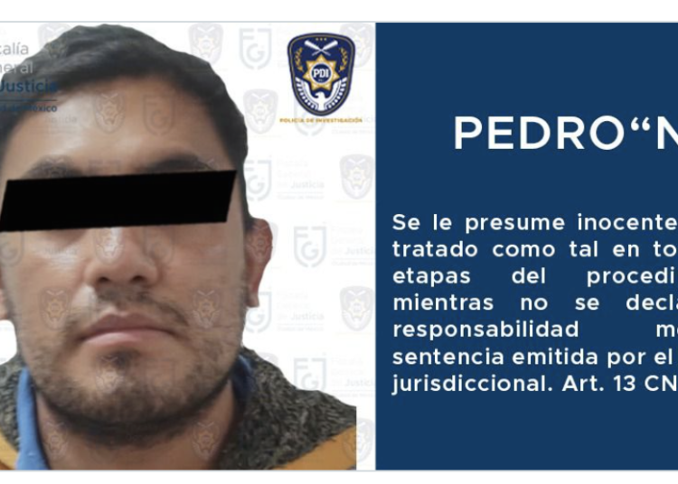 FGJCDMX detiene a Pedro “N” implicado en la muerte de Lidia Gabriela