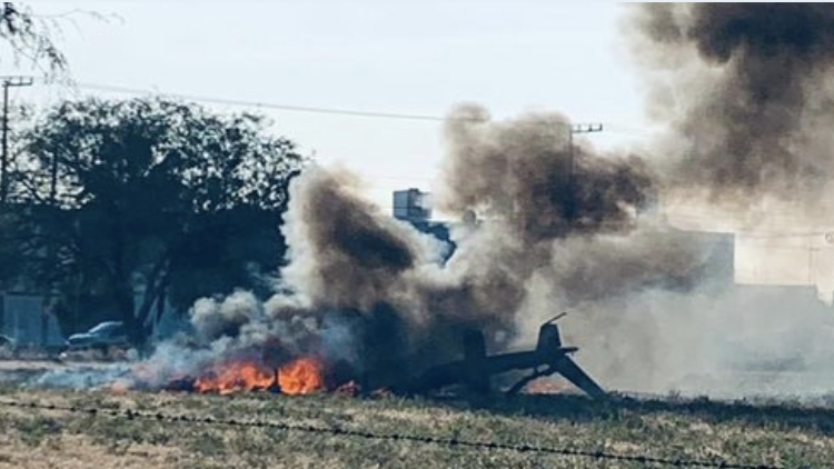 Se desploma helicóptero de seguridad estatal de Aguascalientes, mueren tres personas