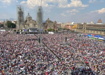 En mensaje de AMLO, simpatizantes piden reelección