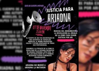 Convocan a marcha en CDMX por feminicidio de Ariadna