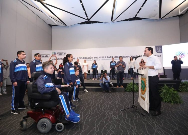 Yucatán realizó el abanderamiento de los participantes para los Juegos Paranacionales 2022