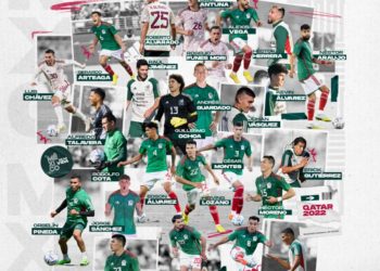 México presenta la lista de jugadores que nos representará en Qatar 2022