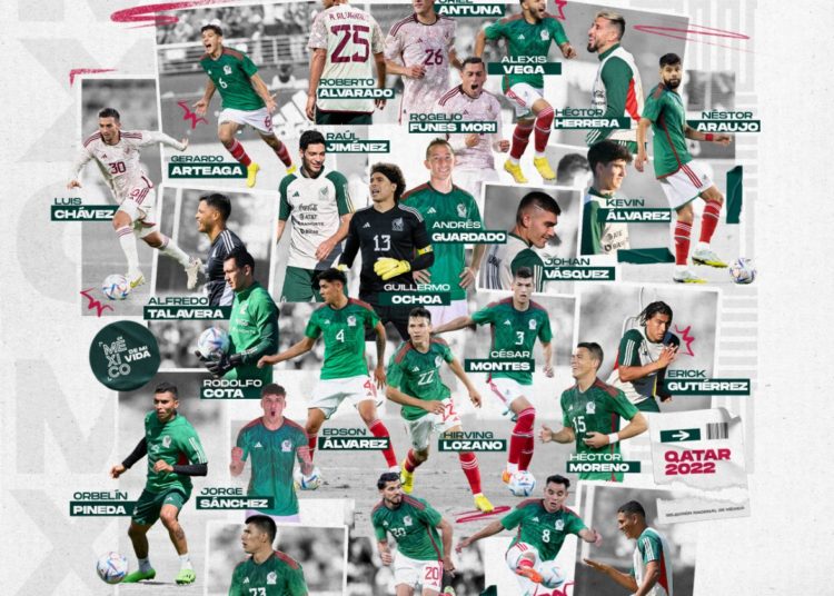 México presenta la lista de jugadores que nos representará en Qatar 2022