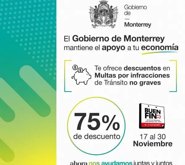 Invitan a Regios a aprovechar descuento en el pago de Multas de Tránsito no graves