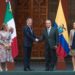 AMLO recibe a Guillermo Lasso presidente de Ecuador en Palacio Nacional