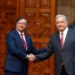AMLO recibe a Gustavo Petro presidente de Colombia en Palacio Nacional