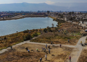 Coordina GEM jornada de limpieza en la presa Xico
