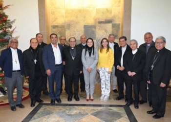 Destacan Alejandra Del Moral y Arzobispos trabajo en favor de las familias mexiquenses