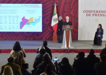 Presentan Del Mazo y Sheinbaum avances de la construcción del Tren Interurbano México-Toluca
