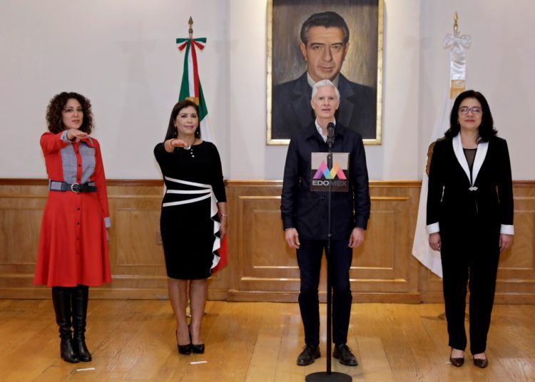Toma protesta Alfredo Del Mazo a titulares de las secretarías de Desarrollo Social y de las Mujeres
