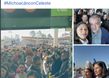 Regresa Sheinbaum a la CDMX en helicóptero del Gobierno de Michoacán