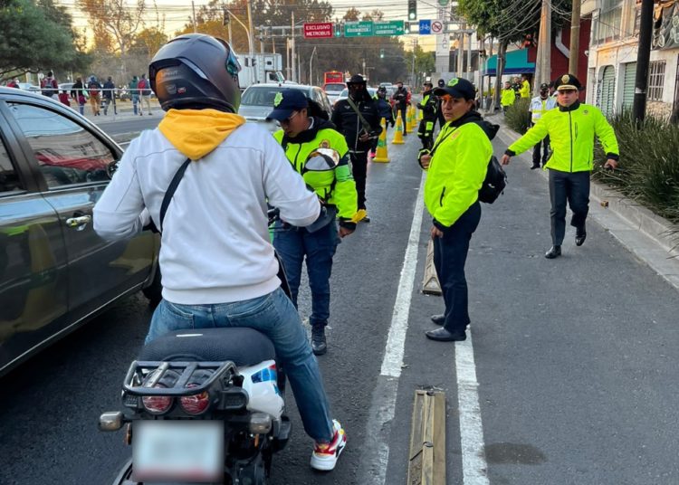 Reanudan operativo contra motociclistas en principales vialidades de la CDMX