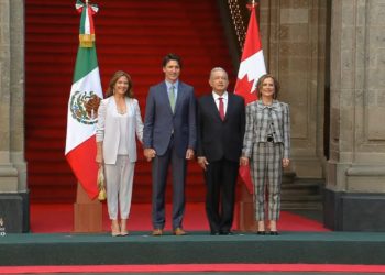 Inicia reunión bilateral entre México y Canadá en Palacio Nacional