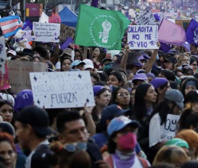 90 mil mujeres marchan en la CDMX en el Día Internacional de las Mujeres