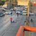 Pasajeros salen disparados tras choque de tráiler con combi en la López Portillo