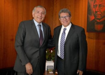 Revisan Monreal y Adán Augusto López prioridades hacia fin de Periodo Ordinario 