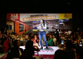 LA MITAD DE LOS TRABAJADORES DEL METRO SON MEXIQUENSES Y CON ELLOS GANAREMOS EL 4 DE JUNIO: ALEJANDRA DEL MORAL