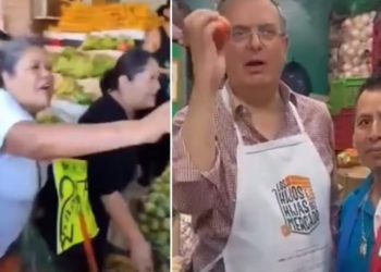 “Corren” a Marcelo Ebrard de mercado en Cuernavaca; “¡Tómese su foto y hágase a un ladito!”
