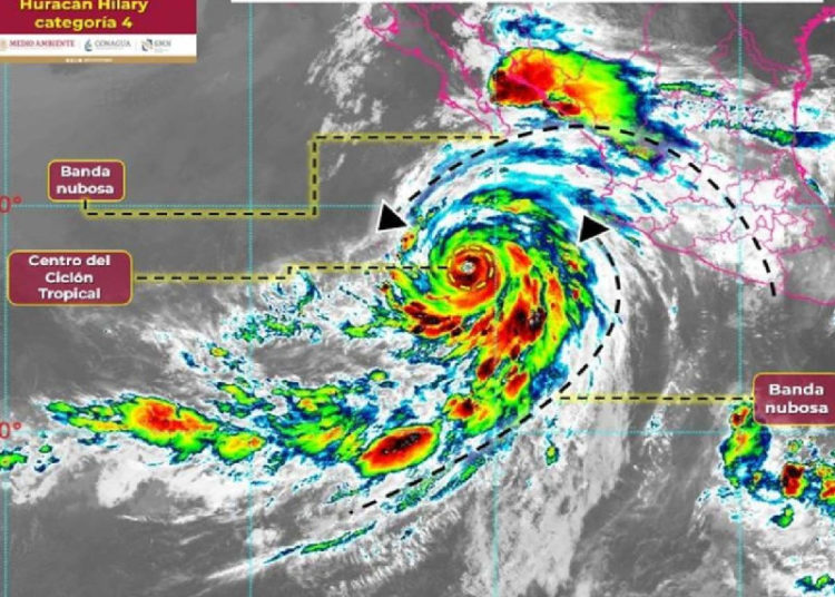 Huracán ‘Hilary’ alcanza categoría 4 mientras se dirige a BCS
