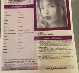 Necropsia revela causa de muerte de Ivana Huato, cuyo cuerpo fue encontrado en Tlaxcala