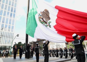 Rosa Icela y PJCDMX llevan a cabo ceremonia de honores