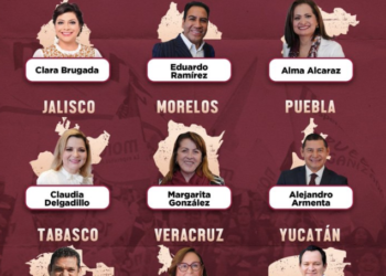 Brugada, González, Delgadillo, Alcaraz y Nahle, las mujeres que pelearán gubernaturas por Morena