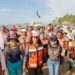 Abelina López Rodríguez lidera jornada masiva de limpieza en playas de Acapulco
