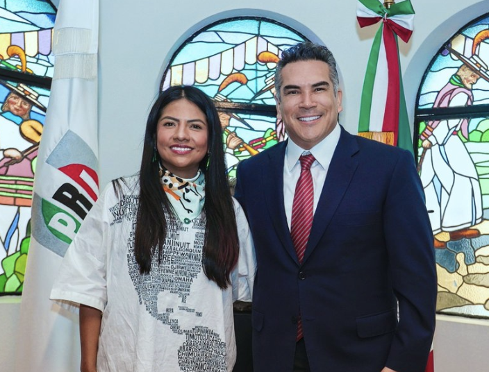 Alito Moreno da la bienvenida a Indira Kempis, a quien MC violó sus derechos