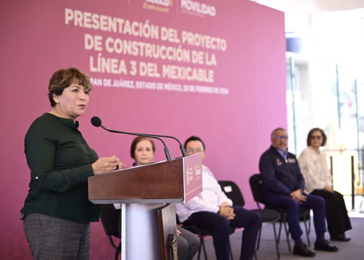 Anuncia Gobernadora Delfina Gómez construcción de la Línea 3 del Mexicable en Naucalpan, mejorará la movilidad de 700 mil mexiquenses del Valle de México