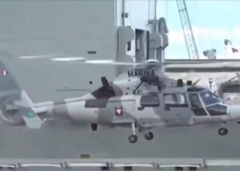 Marina reporta 3 muertos y 2 desaparecidos en accidente de helicóptero tras despegue en Michoacán