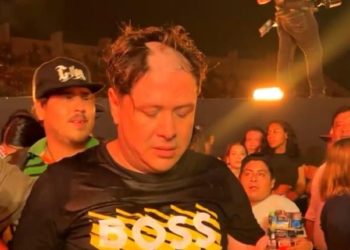 Rapan a candidato de Morena en concierto de Grupo Firme en Chiapas